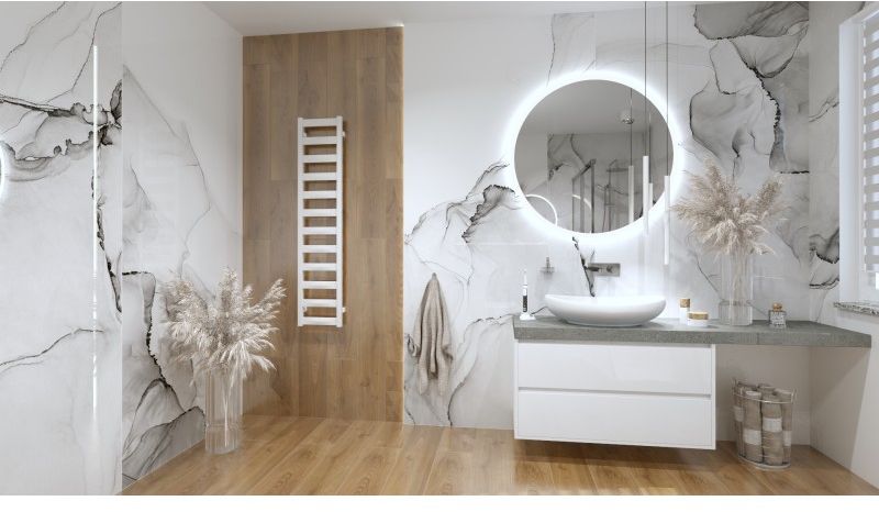 LaVita Hermes grzejnik łazienkowy 139x30 cm biały - Wysyłka w 24h