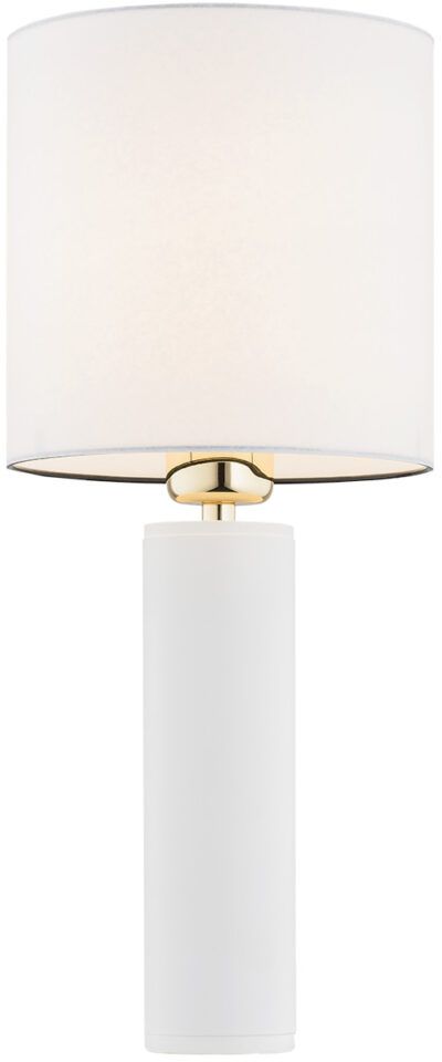 Argon Almada lampa stołowa 1x15W biały/mosiądz 4231
