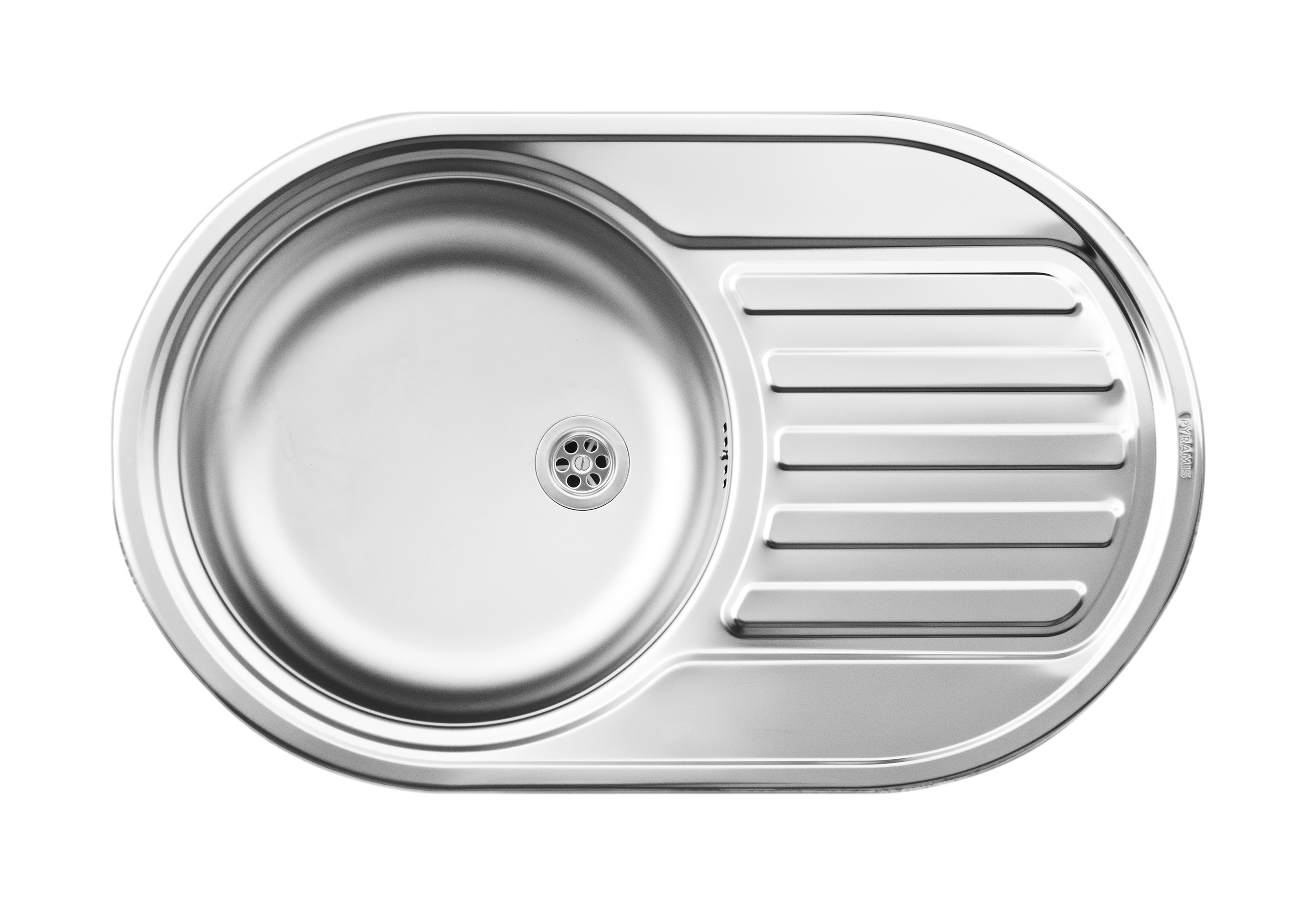 Pyramis SR Mini Flat zlewozmywak stalowy 76,5x48 cm gładki 100189601