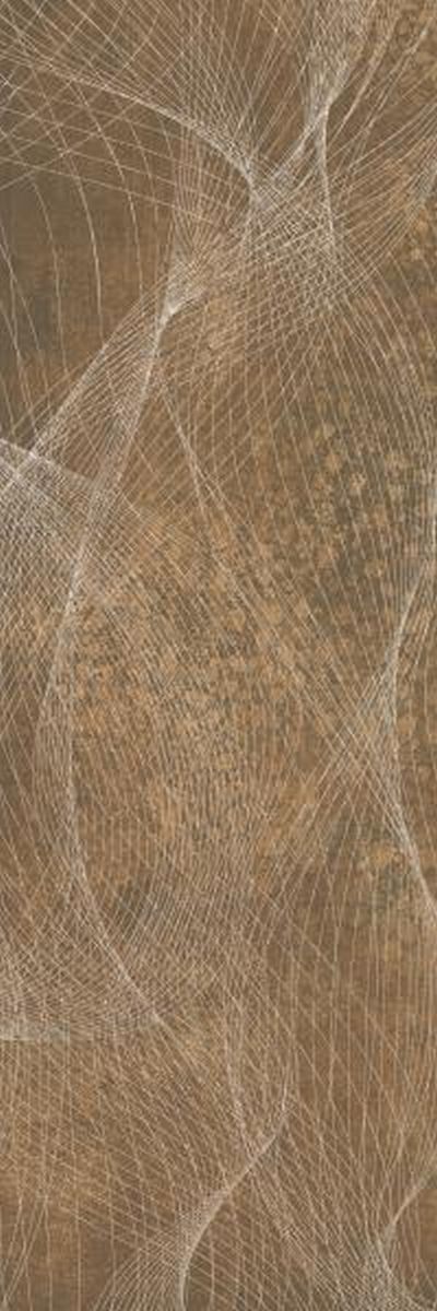 Paradyż Freedom Rust Dekor płytka ścienna 25x75 cm brązowy mat