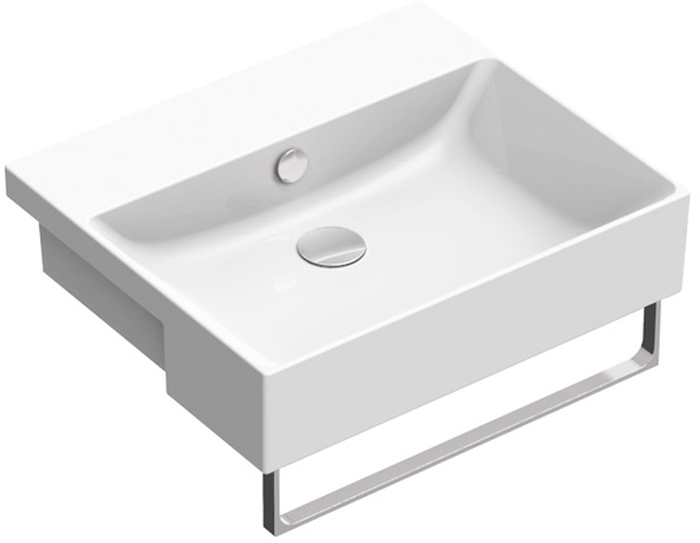 Catalano Zero umywalka 55x47 cm prostokątna wpuszczana biała 0126550001