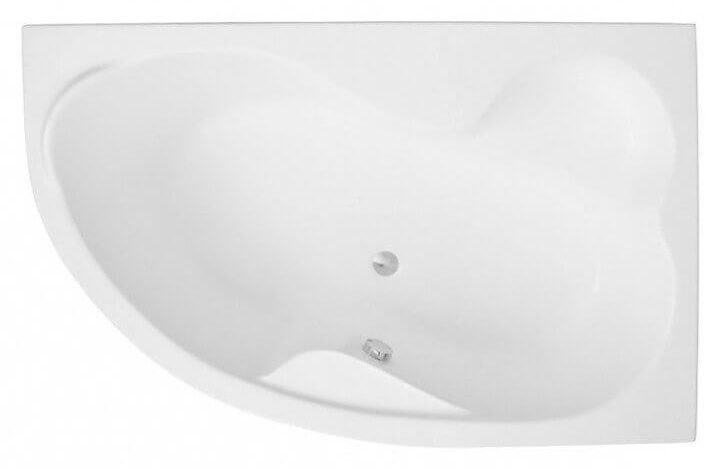 Polimat Mega wanna narożna 160x105 cm prawa biała 00229