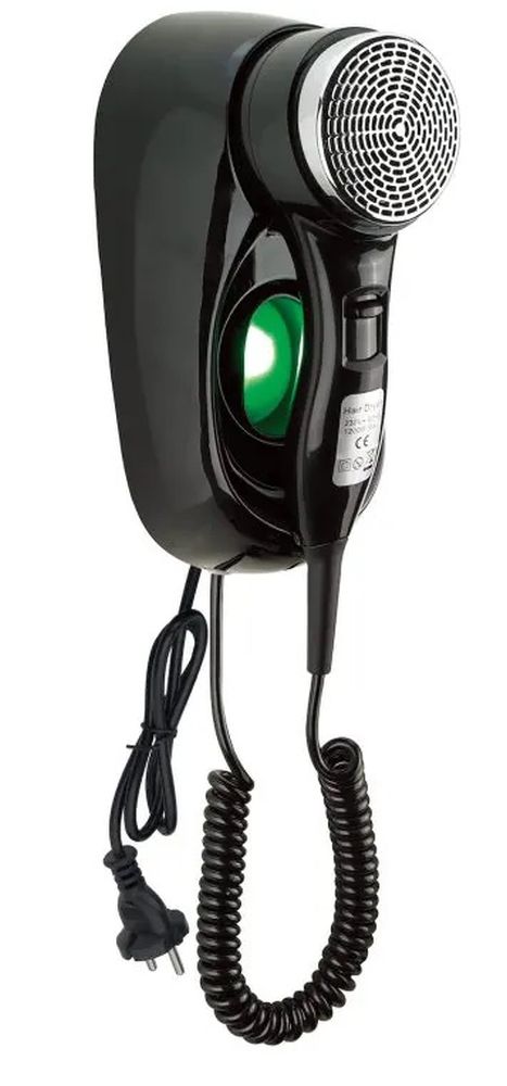 Stella suszarka do włosów 1400 W hotelowa czarny połysk/chrom 24.004-BP