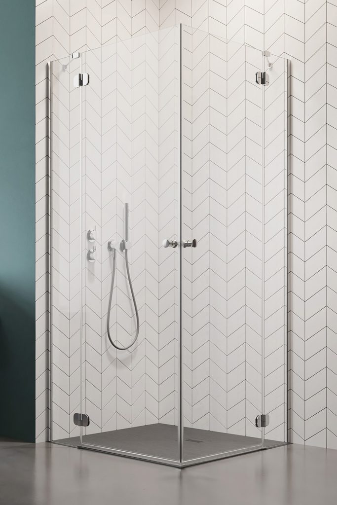 Radaway Torrenta KDD kabina prysznicowa 80x100 cm prostokątna chrom/szkło przezroczyste 132273-01-01R