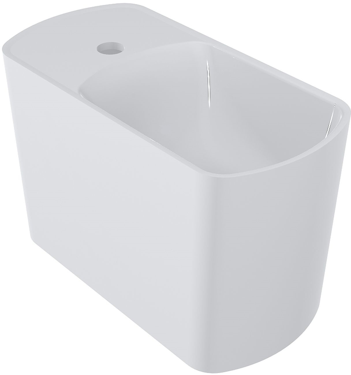 Miraggio Helix umywalka 45x22 cm ścienna prawa biały połysk 0001549