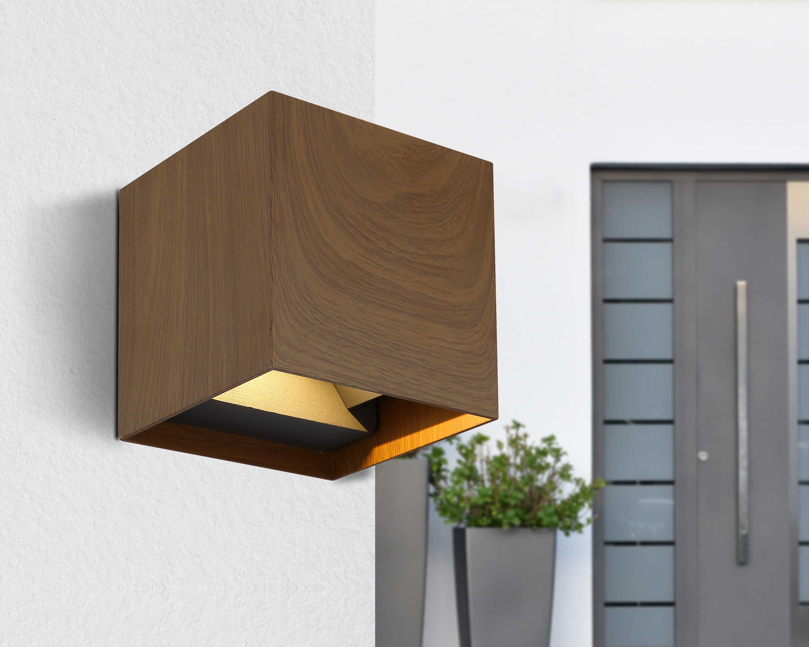 Globo Lighting Veronika kinkiet zewnętrzny 1x3W drewno 34168W