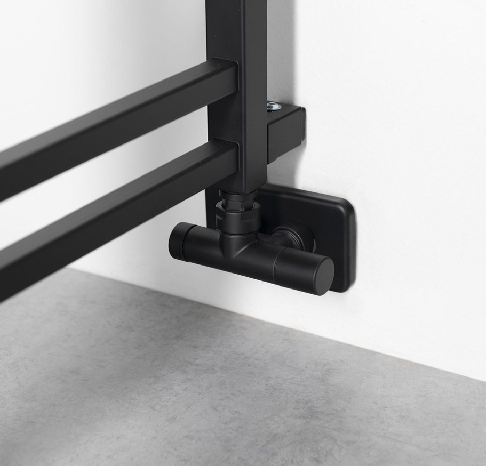 Sapho Metro Space grzejnik łazienkowy drabinkowy 143x55 cm czarny IR438B