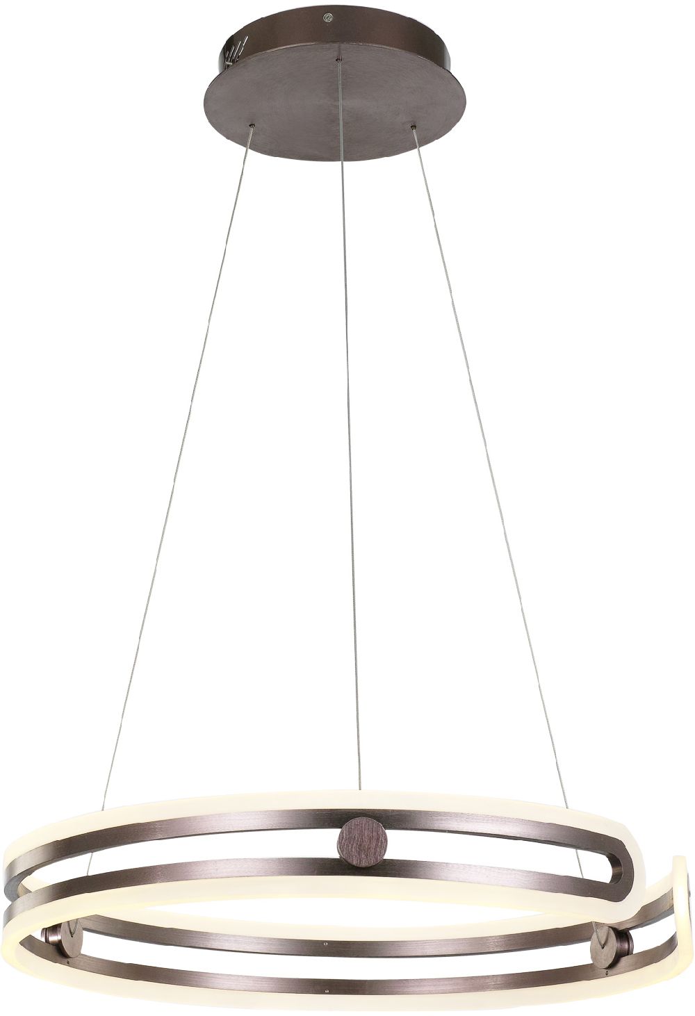 Italux Kiara lampa wisząca 1x80 W brązowa MD17016002-1E COFFE
