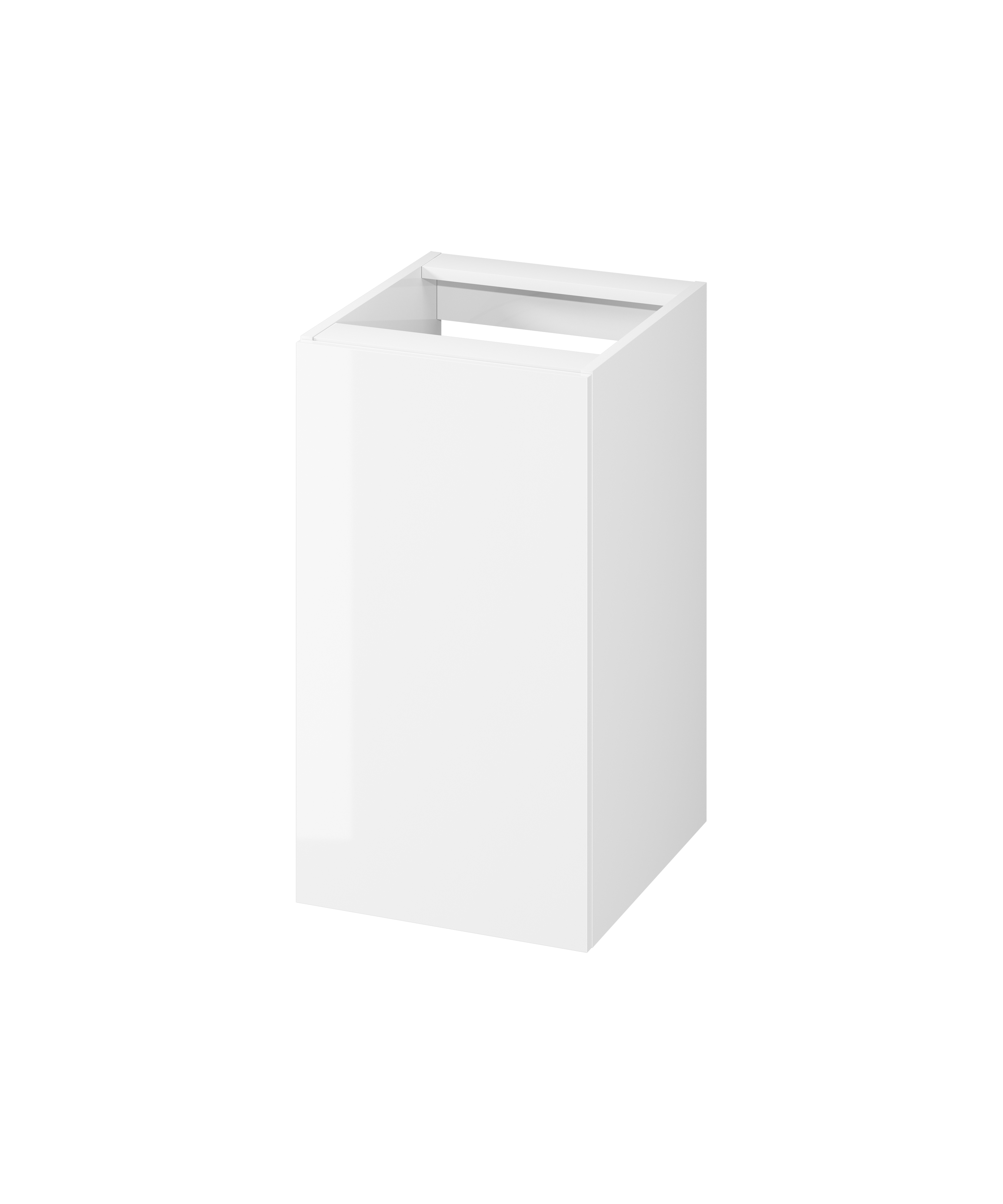 Cersanit City szafka 40x44,7x72 cm boczna wisząca z koszem na pranie biała S584-066