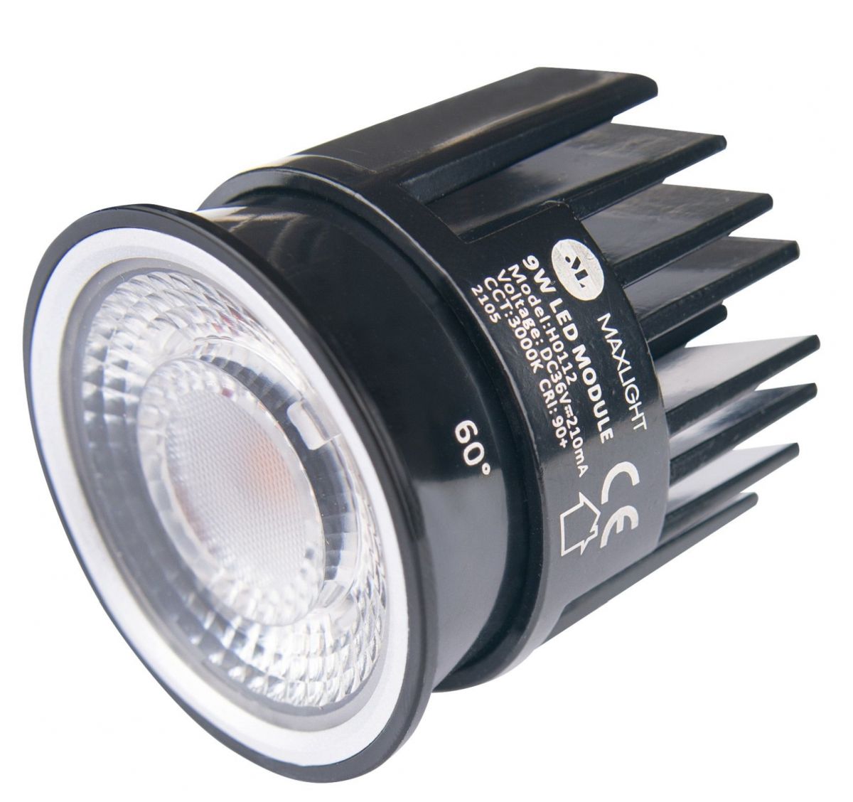 MaxLight Bellatrix moduł świetlny LED 1x9W 3000 K czarny H0112