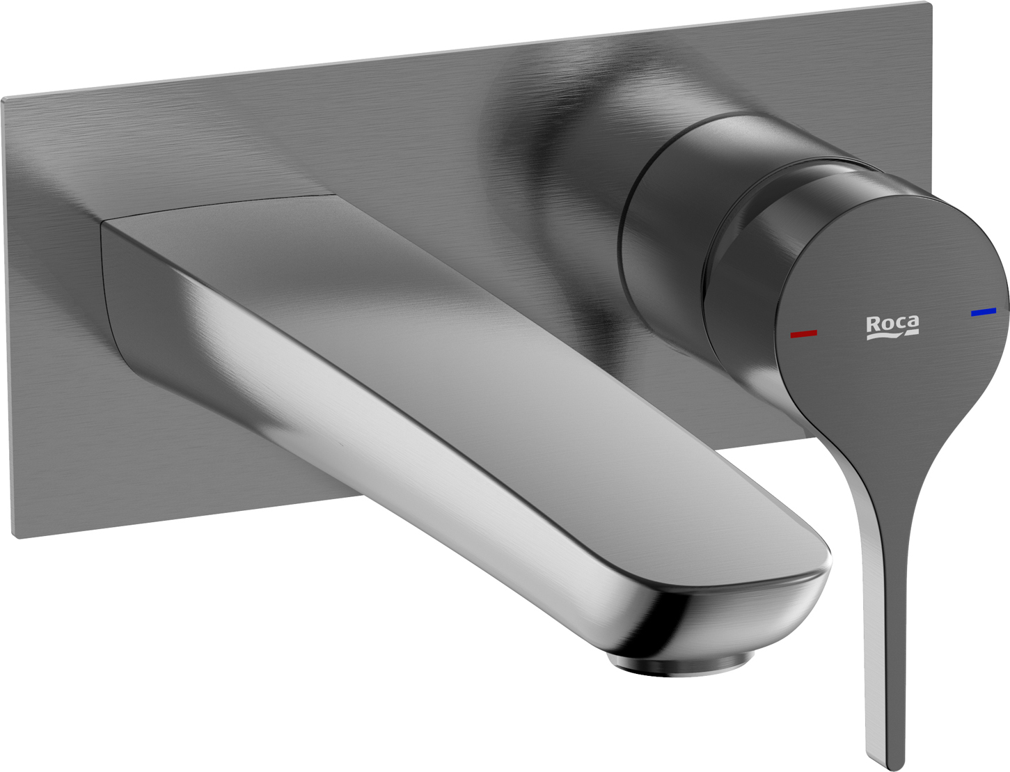 Roca Insignia Black bateria umywalkowa podtynkowa czarna A5A353ANM0