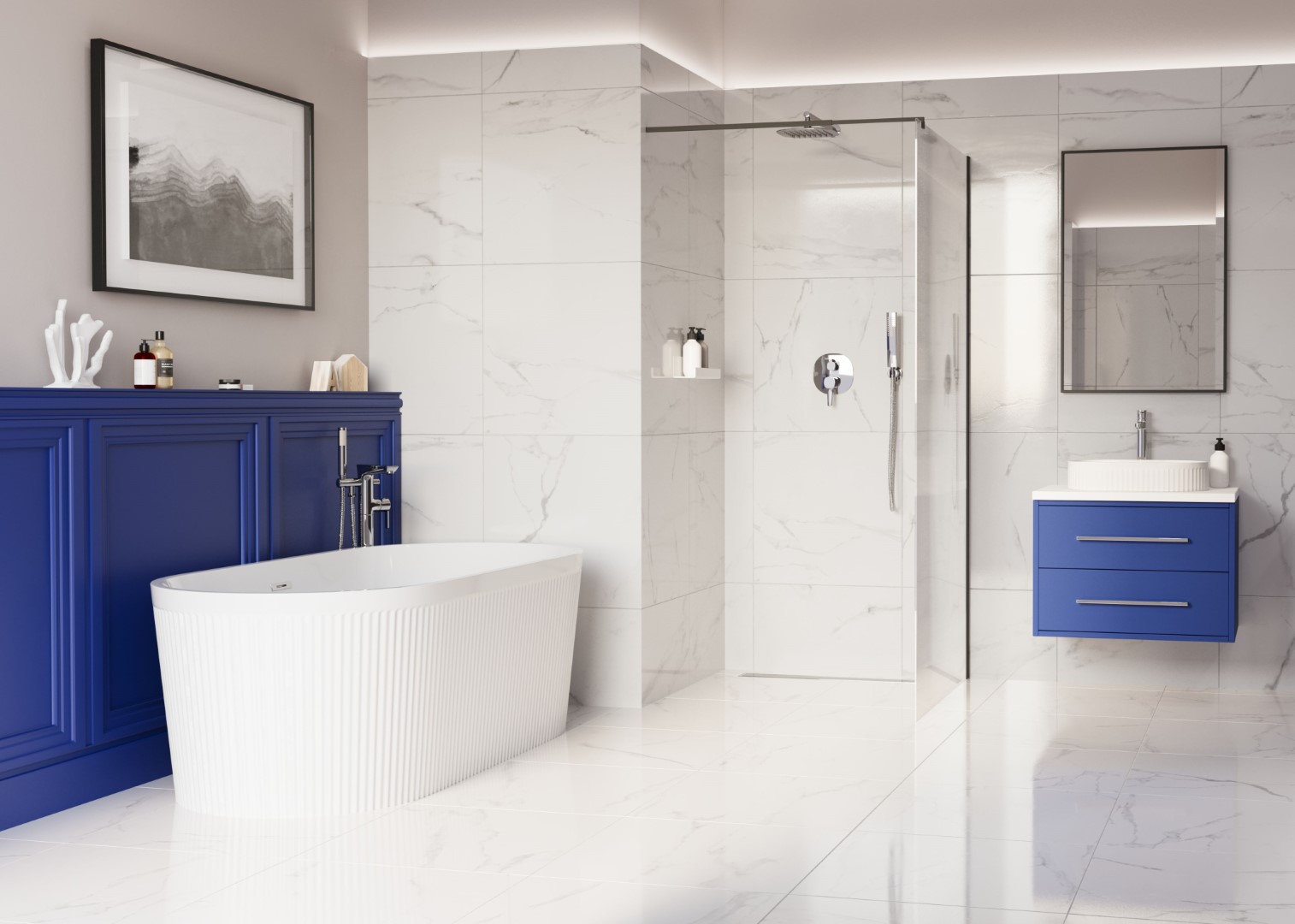 Invena ścianka prysznicowa walk-in 80 cm czarny półmat/szkło ze wzorem AK-32-185