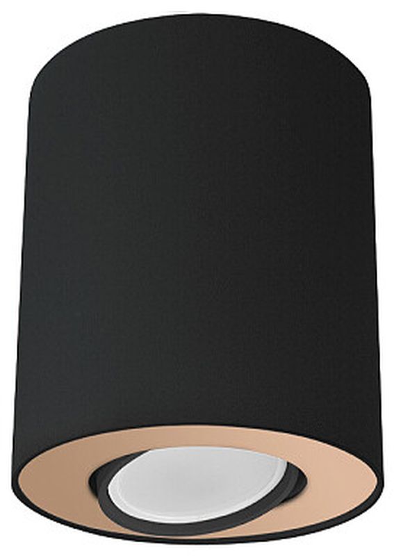 Nowodvorski Lighting Set lampa podsufitowa 1x10W LED tuba czarna/złota 8901