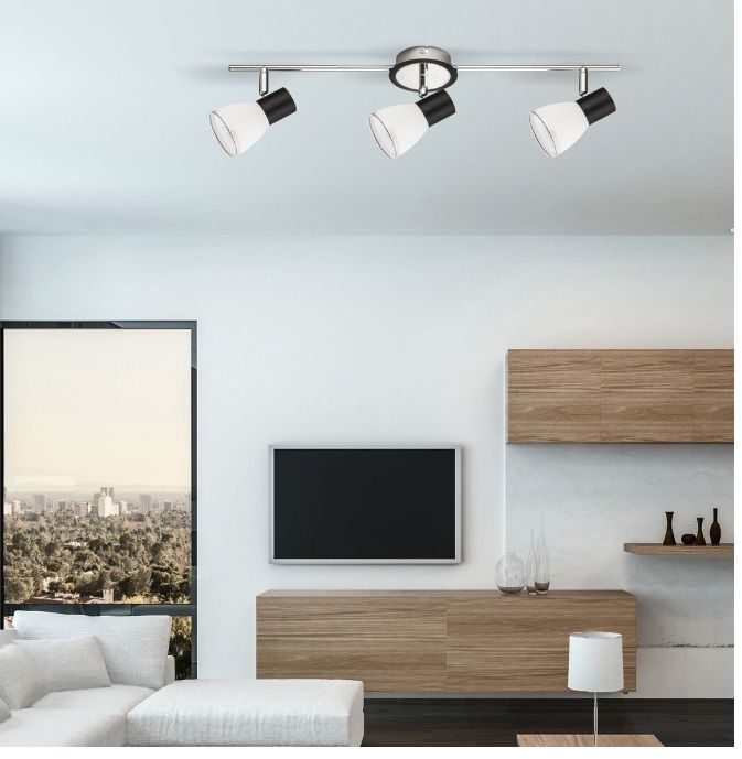 Rabalux Ati lampa podsufitowa 3x40 W biała-czarna 5978