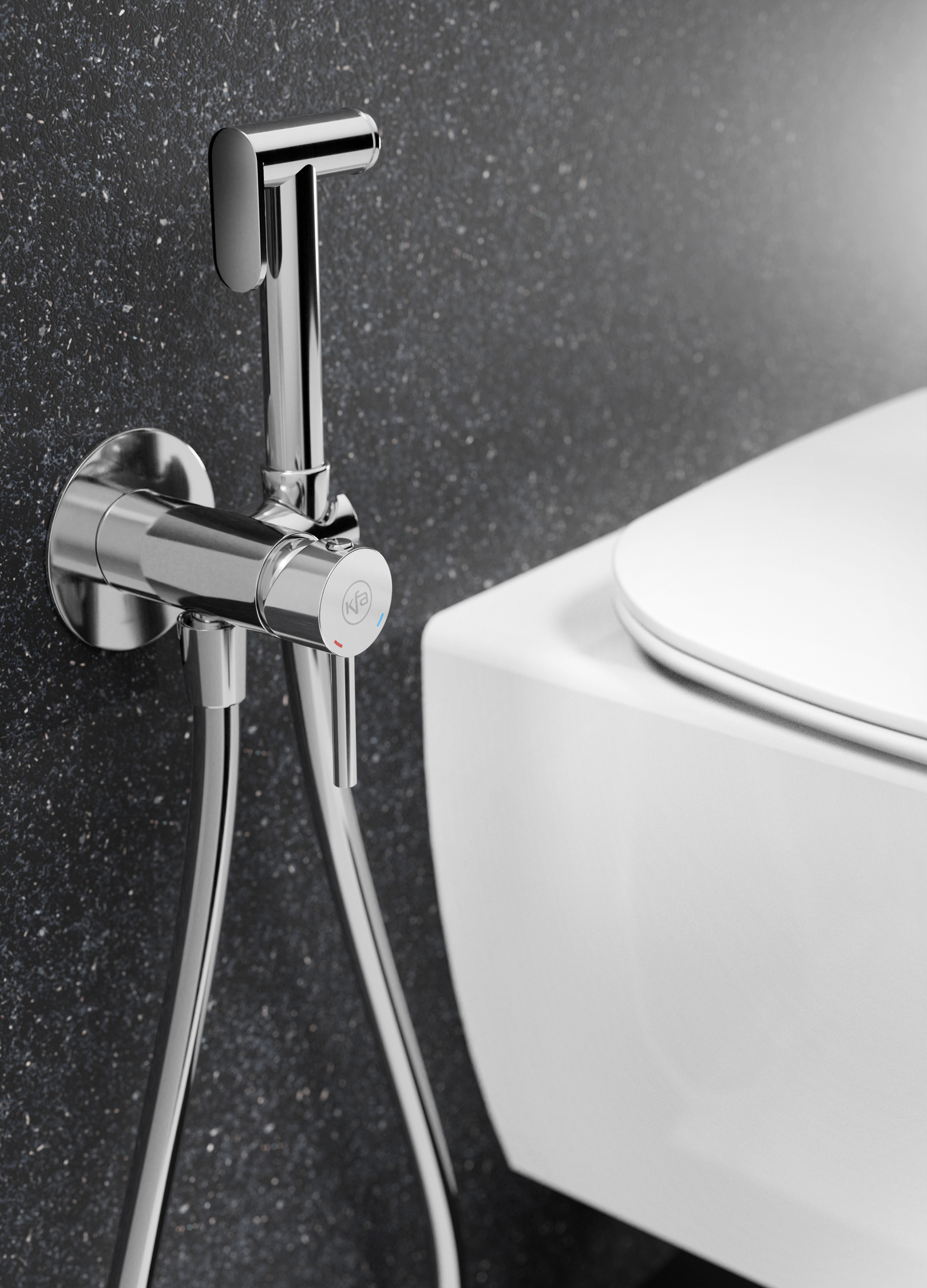 KFA Armatura Moza bateria bidetowa podtynkowa ze słuchawką typu bidetta chrom 5039-512-00 - Wysyłka w 24h