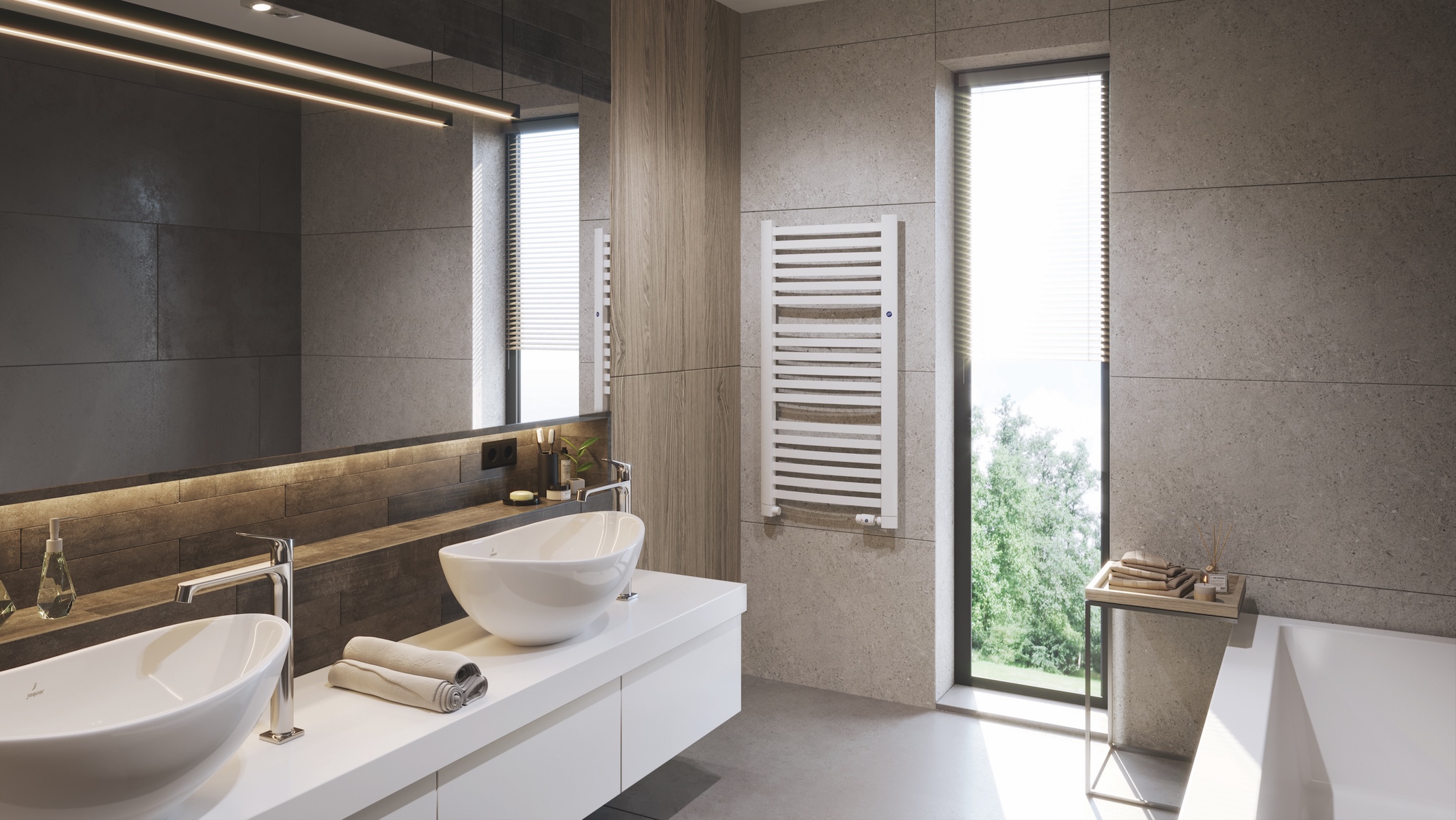 Instal Projekt Retto grzejnik łazienkowy drabinkowy 180x54 cm biały RET-50/180