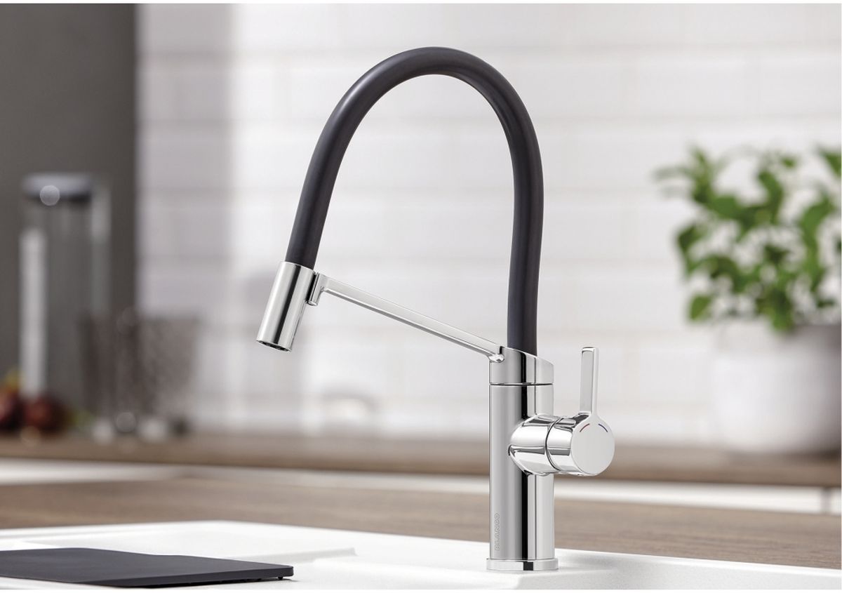 Blanco VIU-S bateria kuchenna stojąca z wyciąganą wylewką chrom 524813