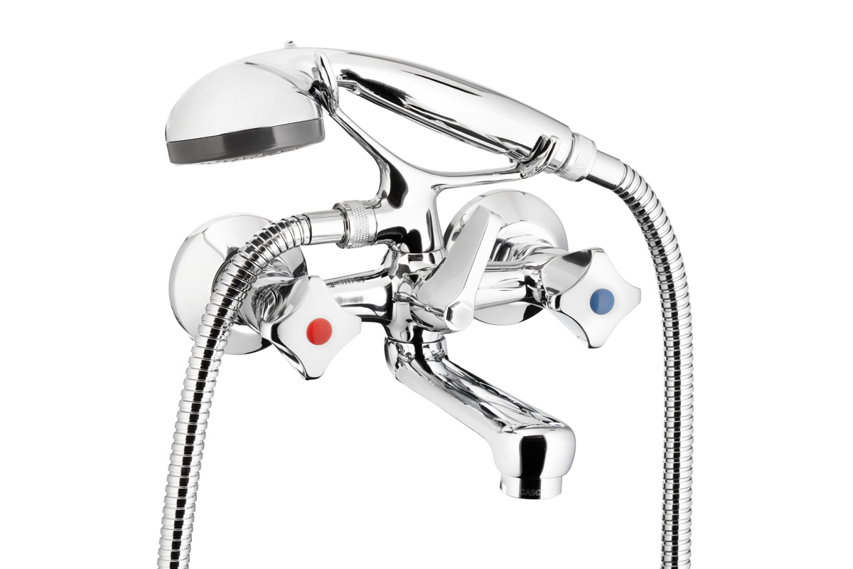 KFA Armatura Standard bateria wannowo-prysznicowa ścienna z uchwytami A 304-120-00 - Wysyłka w 24h