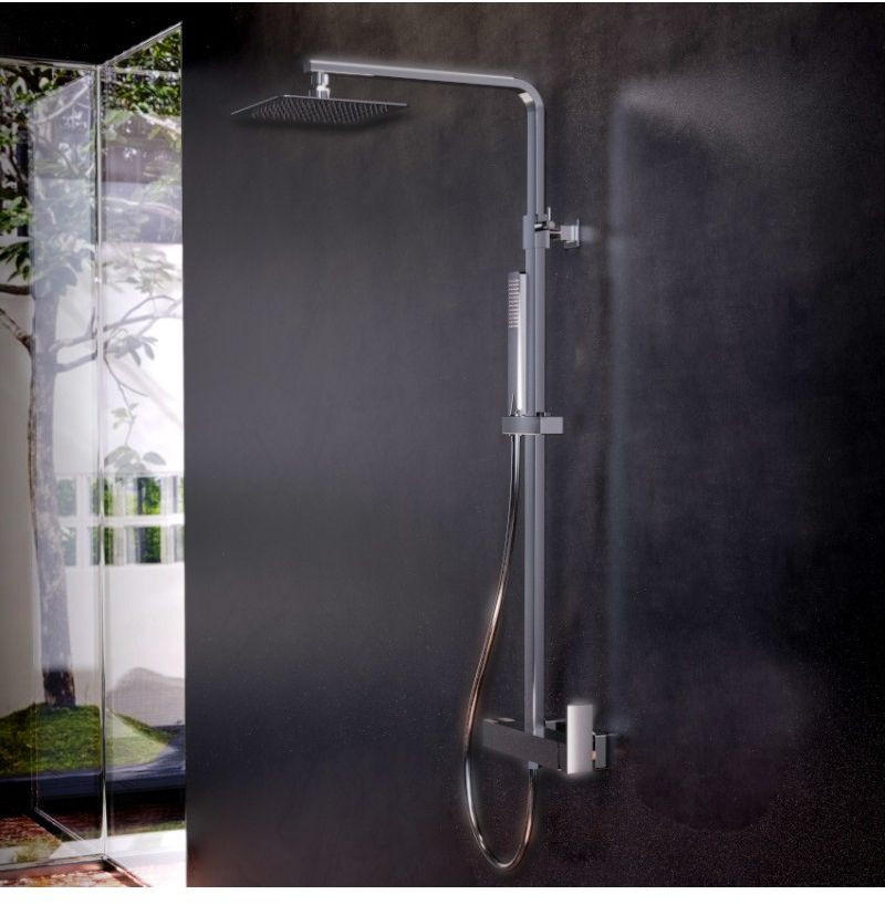 LaVita Aquila zestaw prysznicowy ścienny z deszczownicą chrom