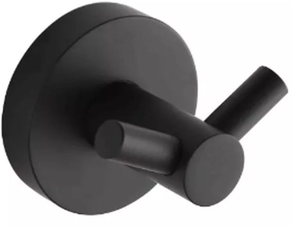 Stella Classic wieszak na ręcznik haczyk podwójny czarny mat 07.321-B - Wysyłka w 24h