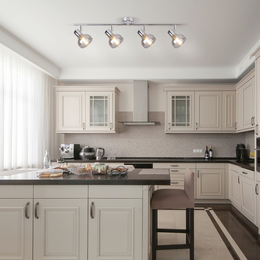 Rabalux Holly lampa podsufitowa 4x40W chrom/przydymiona 5559