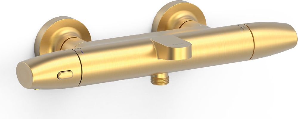 Tres bateria wannowo-prysznicowa ścienna złota 19017403OM