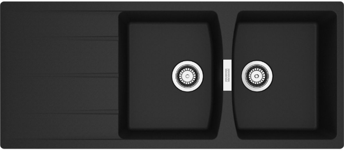 Franke Centro zlewozmywak granitowy 116x50 cm czarny 114.0710.230