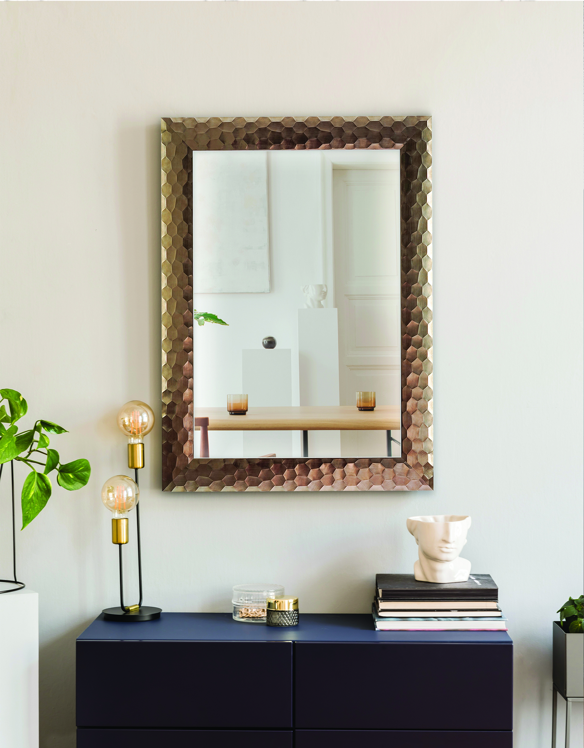 Ars Longa Sevilla lustro 184x74 cm prostokątne złote SEVILLA60170-Z