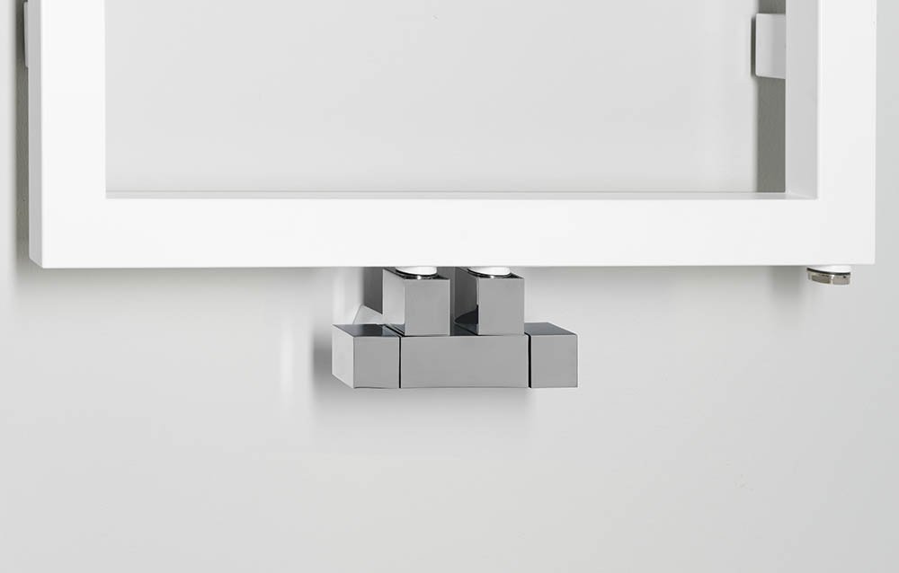 Sapho Cube zestaw przyłączeniowy chrom CP581S