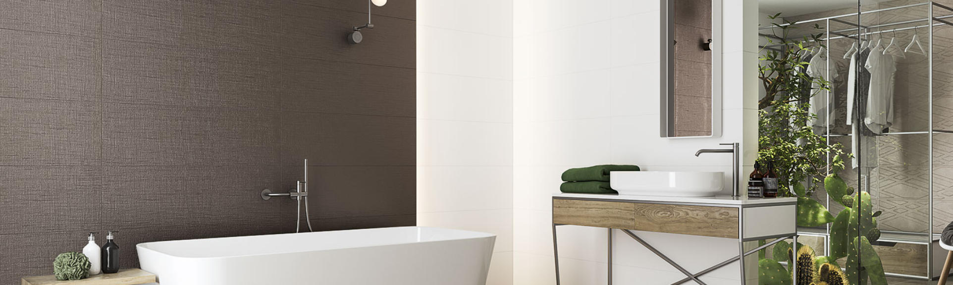 Paradyż Pure City dekor ścienny 29,8x89,8 cm STR B grafitowy mat