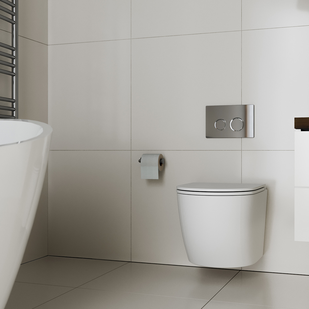 Hagser Beno miska WC z deską wolnoopadającą wisząca bez kołnierza biały HGR13000042 - Wysyłka w 24h