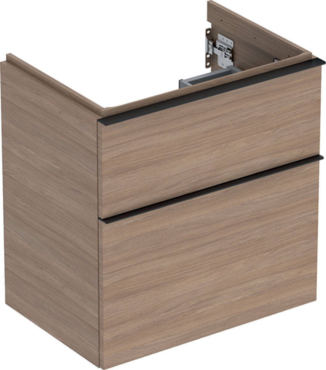 Geberit iCon szafka 59,2 cm podumywalkowa wisząca dąb/lava mat 502.307.JH.1