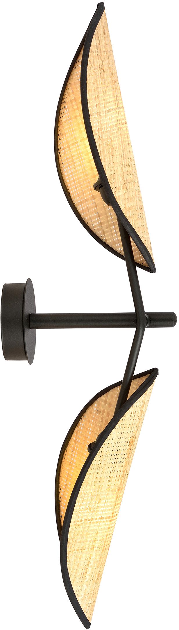 Emibig Vene kinkiet 2x10 W czarny-beżowy 1160/K2