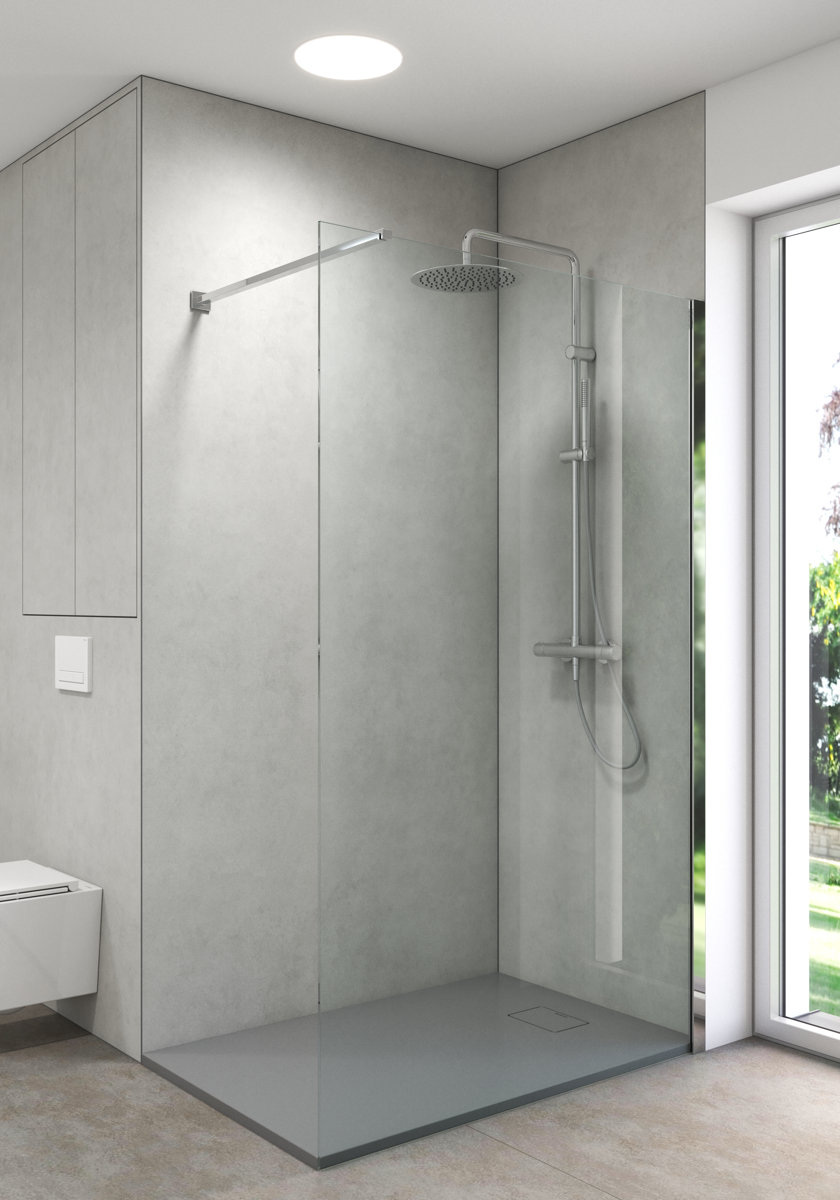 Oltens Boran zestaw prysznicowy ścienny termostatyczny z deszczownicą chrom 36502100 - Wysyłka w 24h