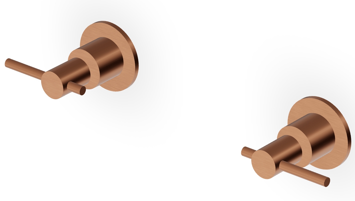 Zucchetti Helm bateria prysznicowa podtynkowa miedź szczotkowana ZHL738.XP91