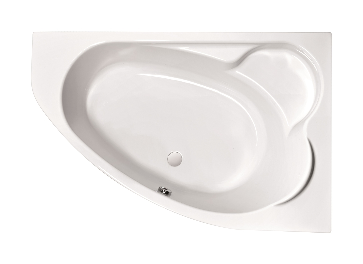 Cersanit Kaliope wanna narożna 170x110 cm prawa biała S301-115