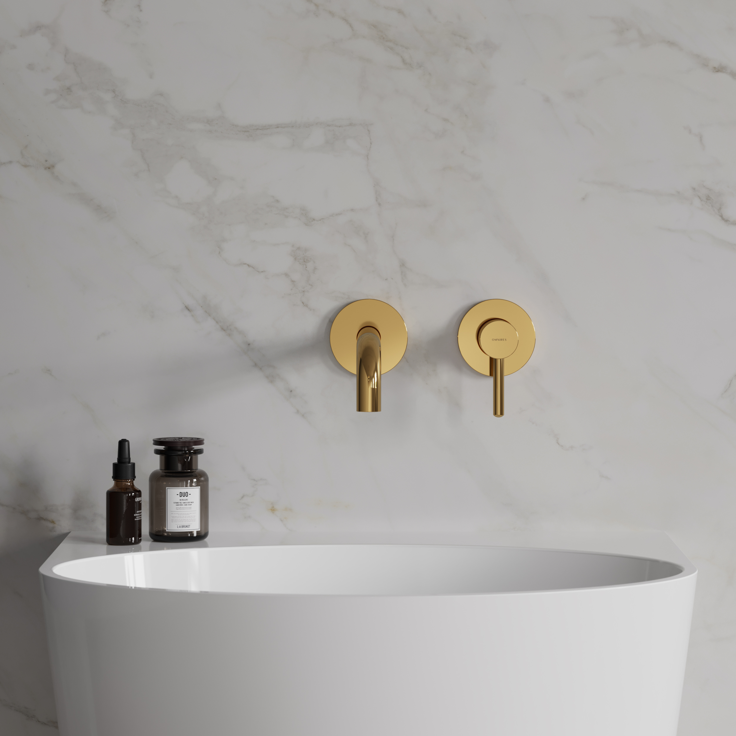 Omnires Y bateria umywalkowa podtynkowa złoty Y1215HLGL - Wysyłka w 24h