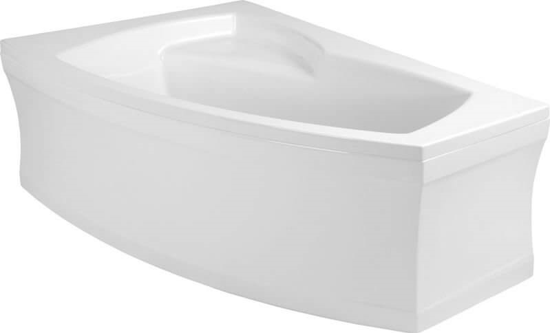 Polimat Frida obudowa do wanny 160 cm narożna prawa/lewa biała 00979