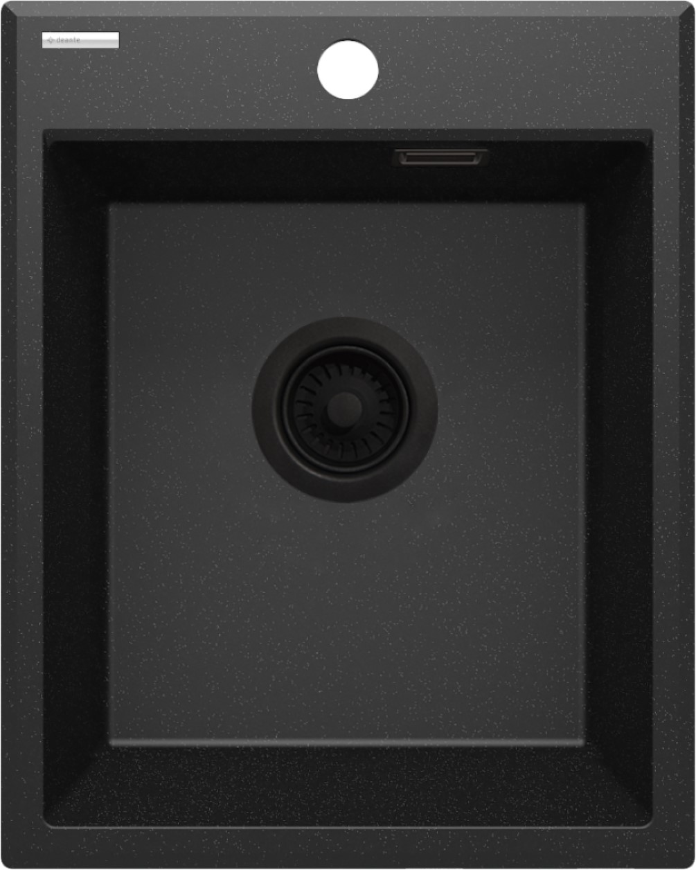 Deante Eridan zlewozmywak granitowy 50x40 cm grafit metalik ZQEG104