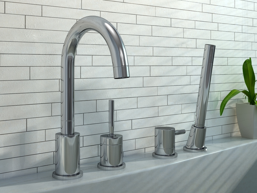 Kohlman Maxima bateria wannowo-prysznicowa 4-otworowa chrom QB244M