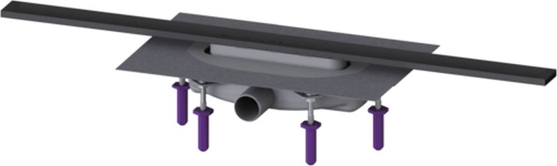 Kessel Linearis Infinity odpływ liniowy prysznicowy 80 cm czarny szczotkowany 45302.08