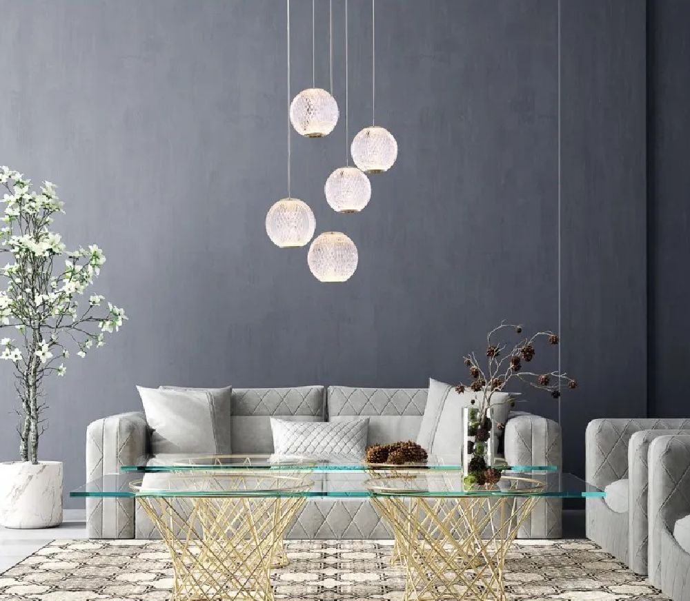 Italux Rosario lampa wisząca 5x21 W złota PND-12220121-5A-GD