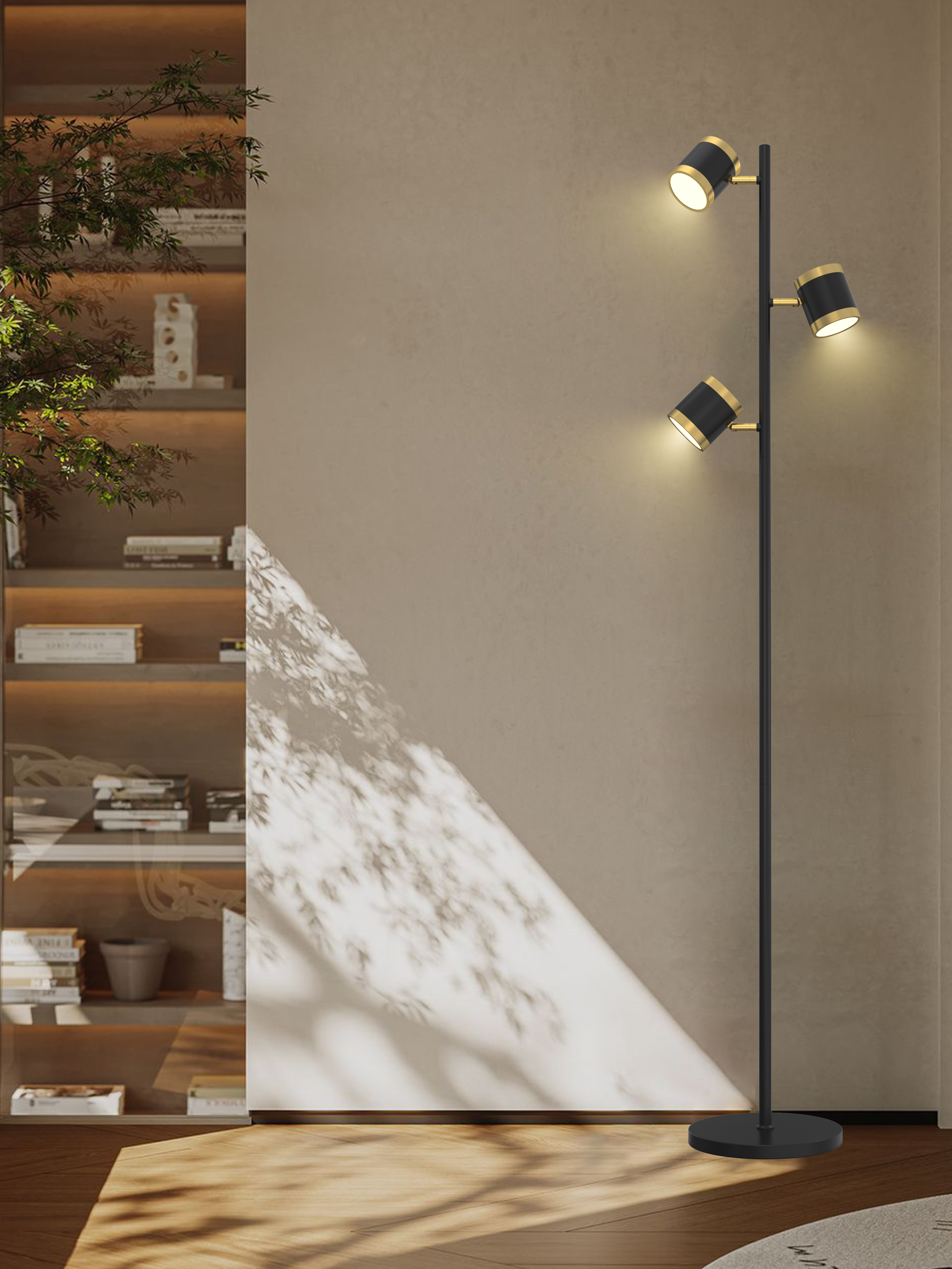 Aviano Toulouse lampa stojąca 3x7 W czarna 3003-304S