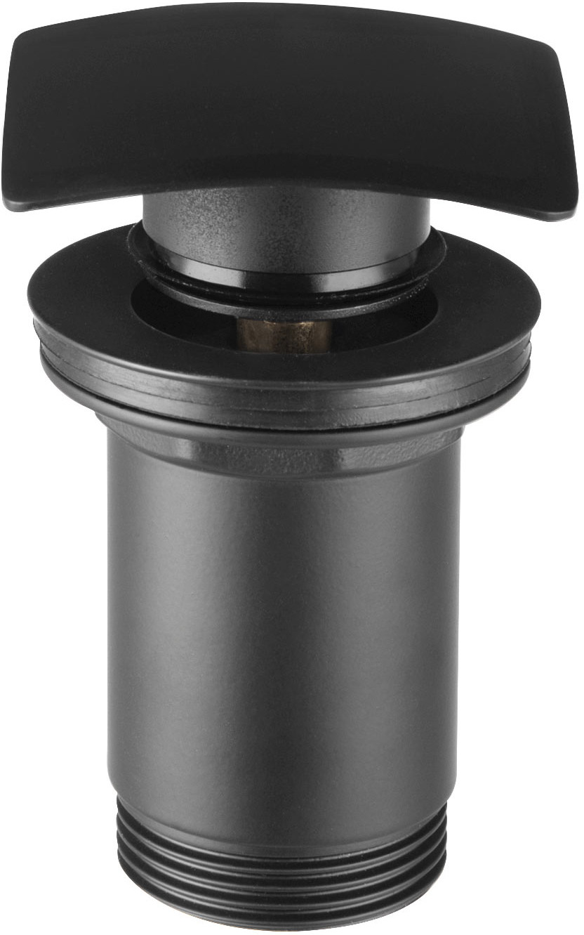 Ferro Quadro korek do umywalki czarny mat S284-BL-B