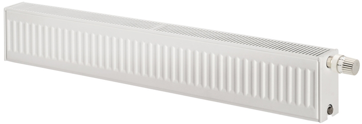 Purmo Plint grzejnik pokojowy 20x120 cm podłączenie dolne biały F072202012011300