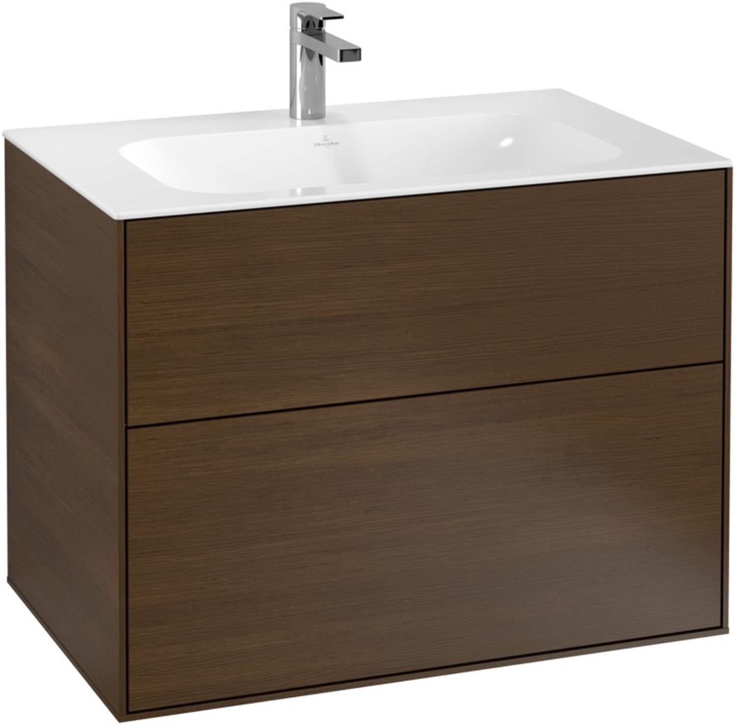 Villeroy & Boch Finion szafka 79,6 cm podumywalkowa wisząca Walnut Veneer F01000GN