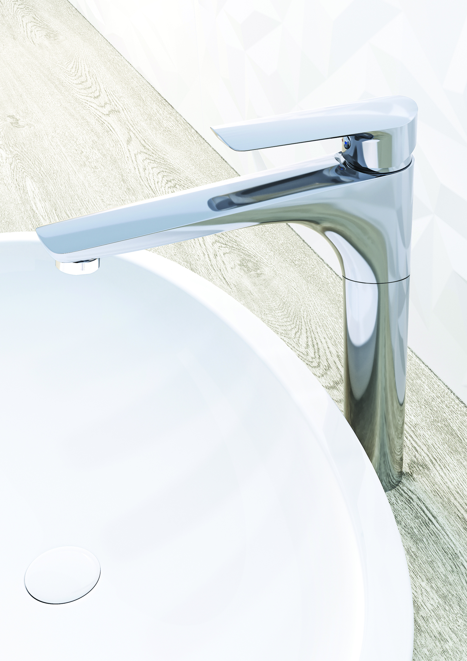 KFA Armatura Tanzanit bateria umywalkowa stojąca chrom 5022-712-00 - Wysyłka w 24h