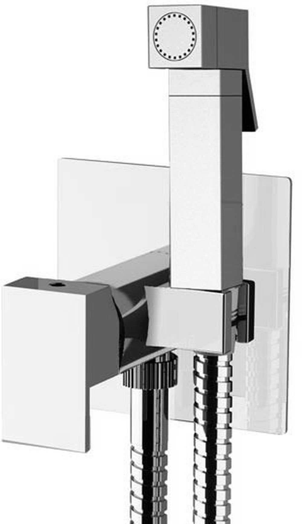 Sapho bateria bidetowa podtynkowa chrom 1103-08