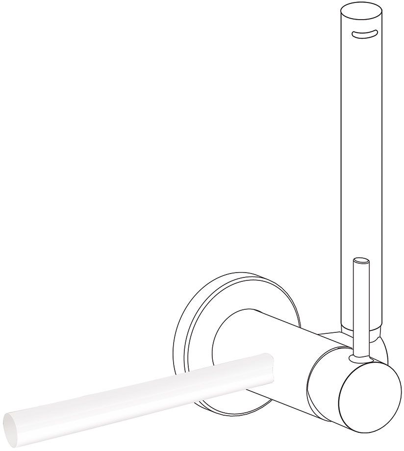 Tres Loft Colors wieszak na ręcznik biały mat 03412401BM