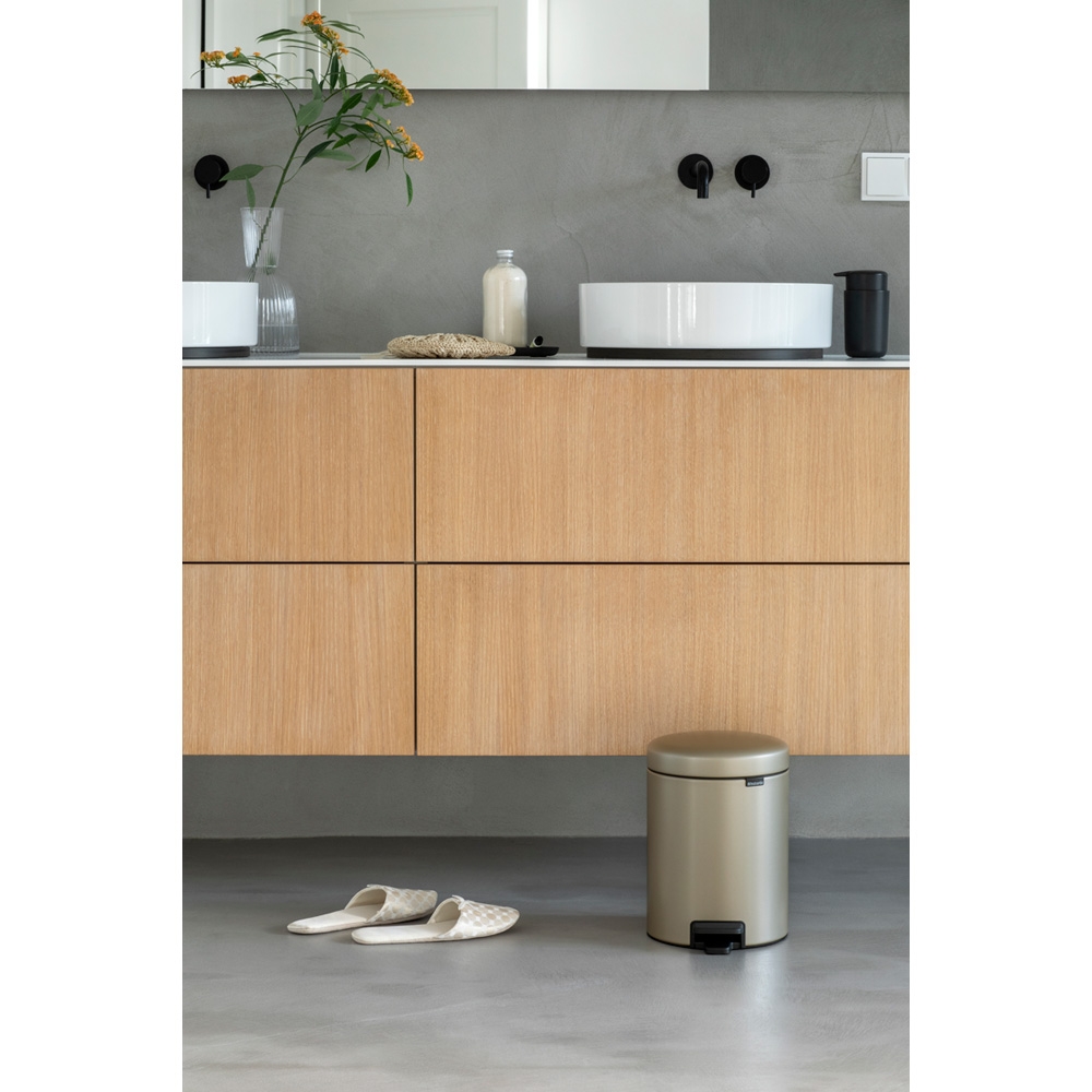 Brabantia NewIcon kosz na śmieci 5 l pedałowy złoty 304422 - Wysyłka w 24h